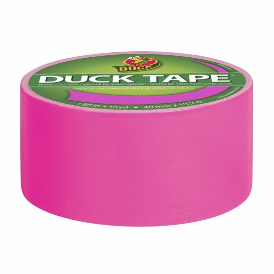 Duck Tape Solid Colours Neon Pink, Repair, Craft, Personalise, Decorate and Educate - 48mm x 13.7m - Image 2
