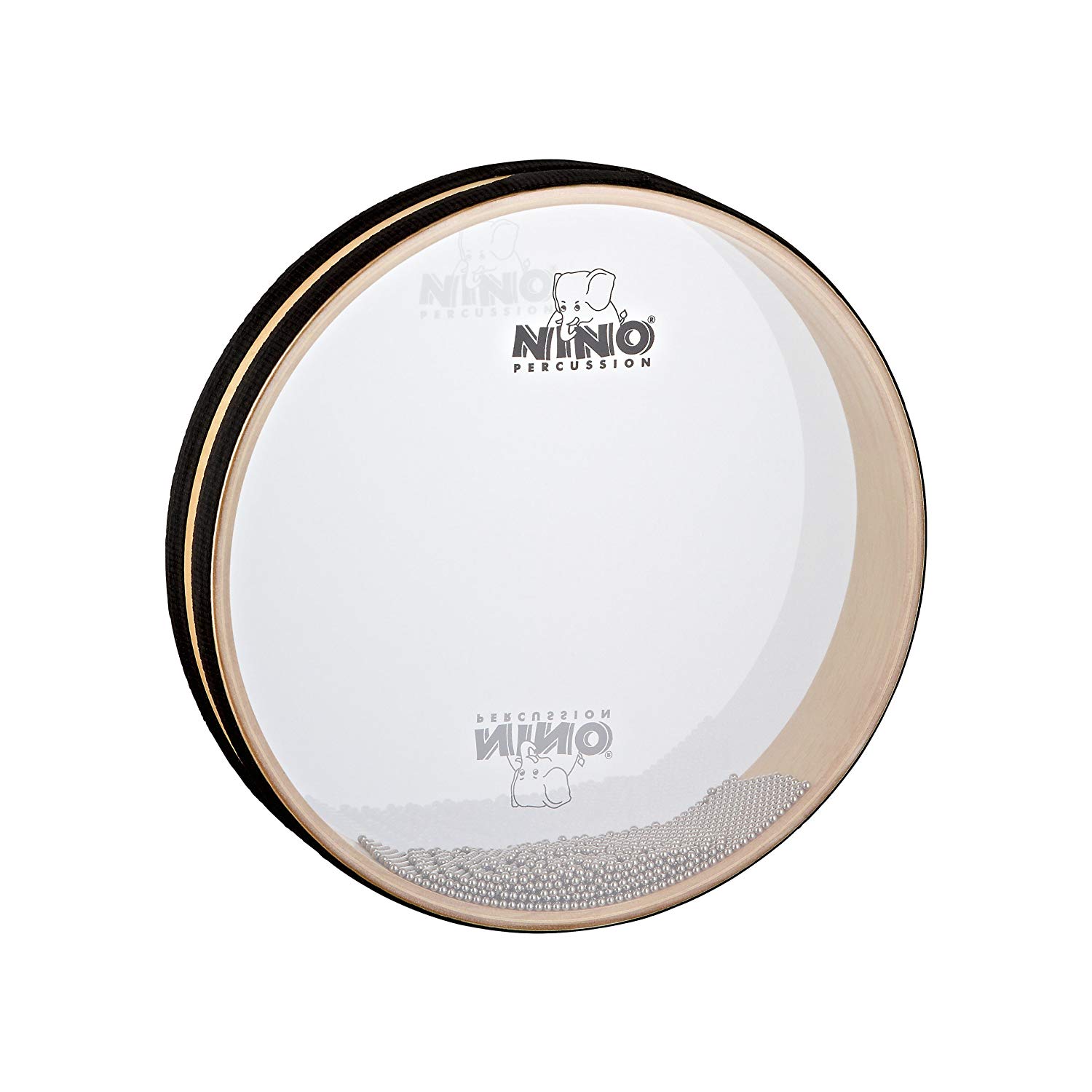 Nino Percussion Sea Drum Instrument, Medium Hand drum for Children from 5 Years, Diameter 10 inch (ca. 25 cm), Siam Oak