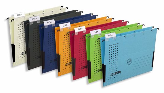 Elba Chic VE5/85803BL Suspension Files A4 RC Cardboard 230 g/mÂ² Pack of 5 Blue - Image 3