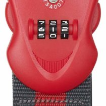 Master Lock 4702EURDRED Luggage Strap with Combination Lock, Red, 190 x 6,5 x 4,8 cm