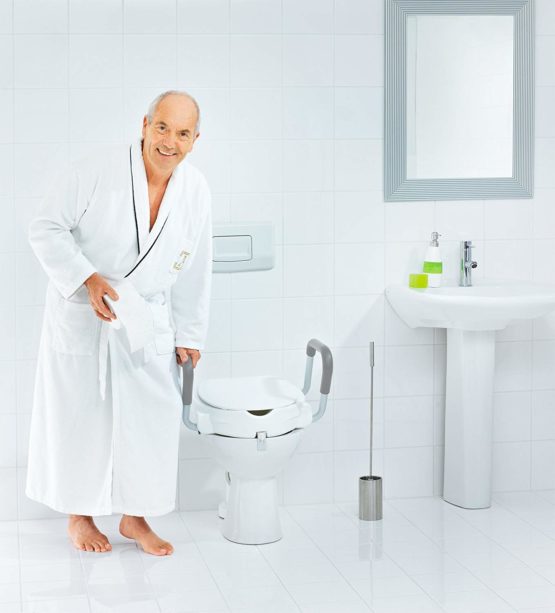 Ridder A0072001 Toilet Seat Riser with Arm Rests White - Image 2
