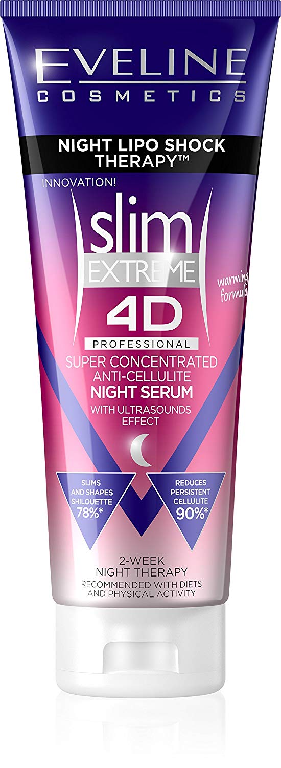 Eveline Cosmetics Slim Extreme 4D Super Concentrated Cellulite Slimming Hot Cream for Women Fast Fat Burning