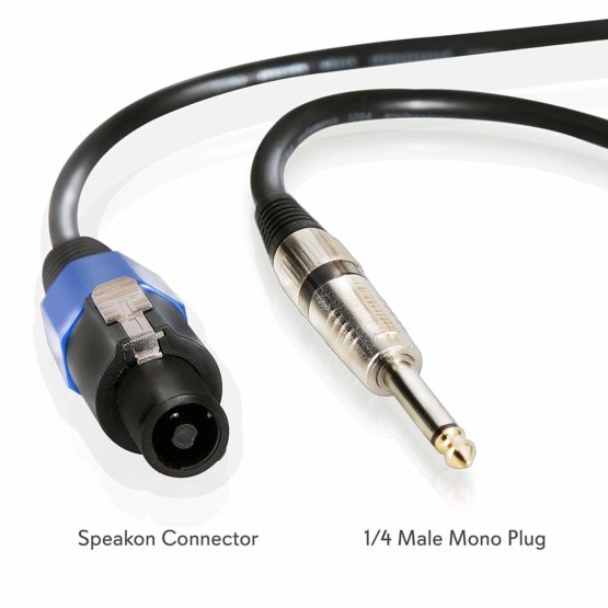 PylePro PPSJ30 Speakon Heavy Duty Speaker Cable Audio Connection Cord