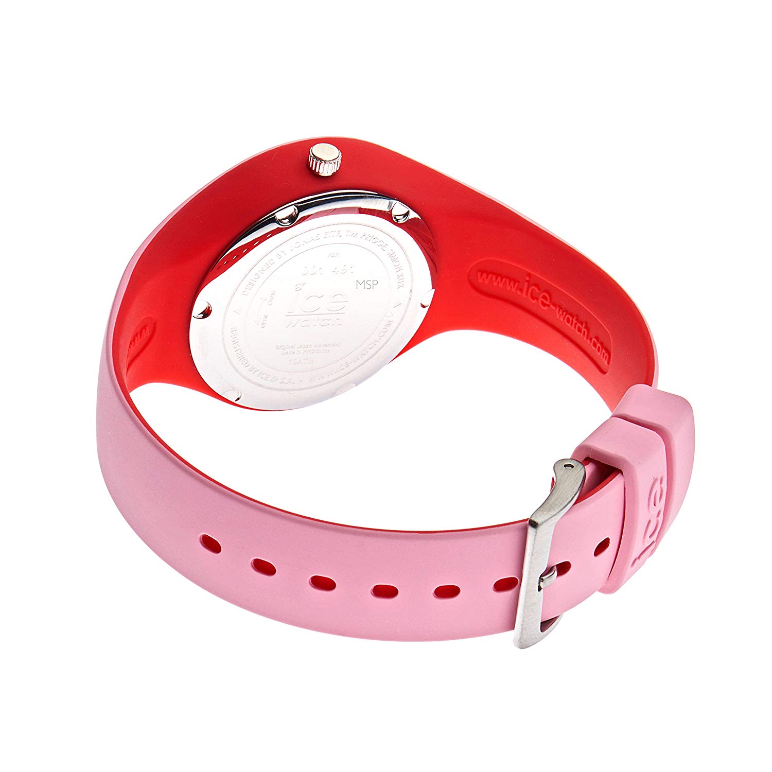 Ice-Watch - ICE duo Pink Red - Women's wristwatch with silicon strap - 001491 (Small), Multicolour/Pink - Image 2