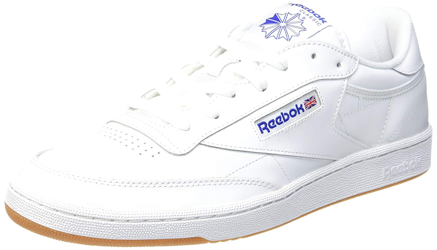 Reebok Unisex Club C85 Sneaker, White (Intense White/Royal-Gum), 9 UK (43 EU), Int White Royal Gum