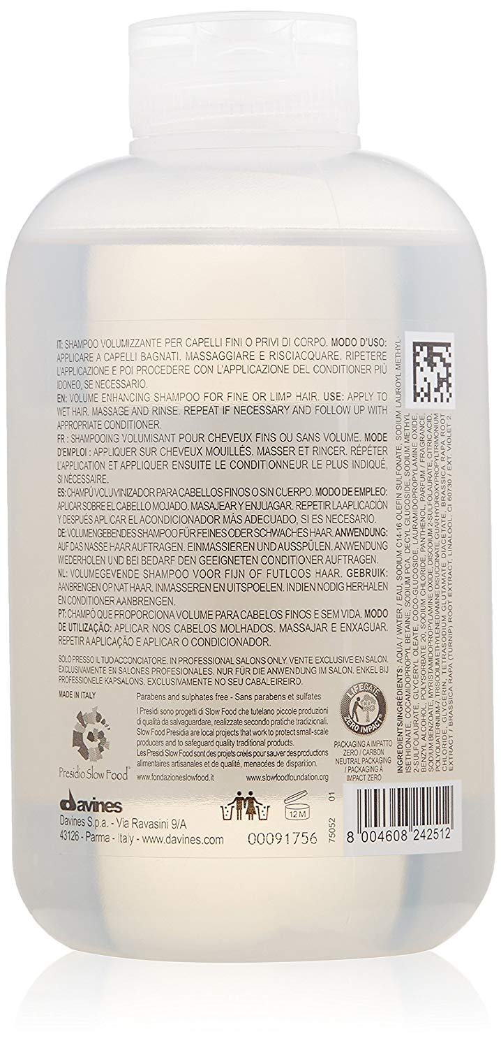 Davines Volu Volume Enhancing Shampoo, 250 ml, 250 ml (Pack of 1) - Image 2