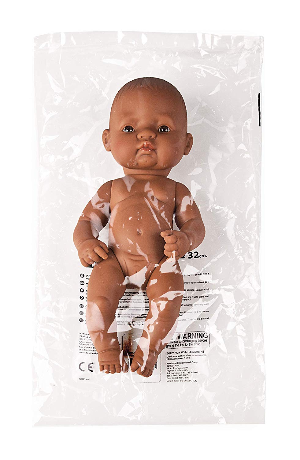 Miniland 31037 Baby Doll Hispanic Boy, Multi-Color, 13 inches - Image 3