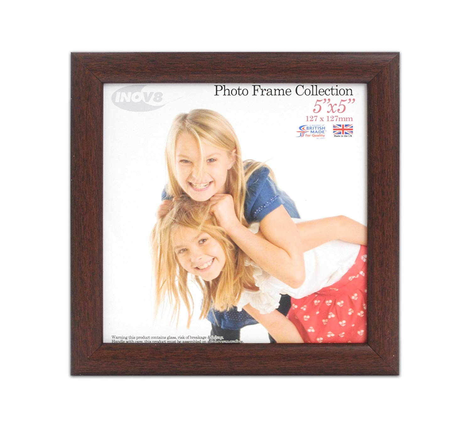 Inov8 Framing PFVS-VDOK-55 Photo Frame, Wood, Dark Oak, 5 x 5 inch