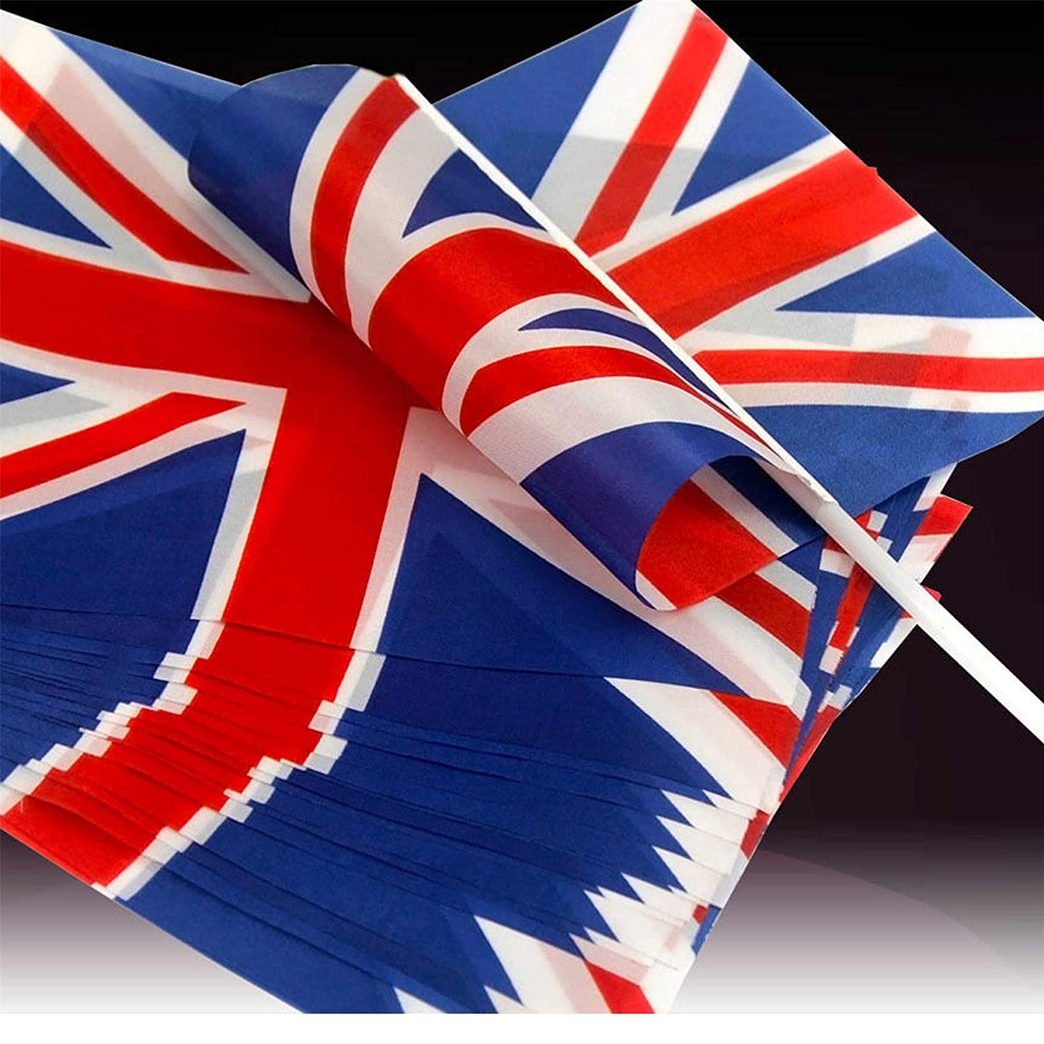 20pcs Union Jack Hand Flags Queen's Platinum Jubilee Waving Flag Royal Street Party Celebrations Sporting Events Pub BBQ Car Decorations - Image 3