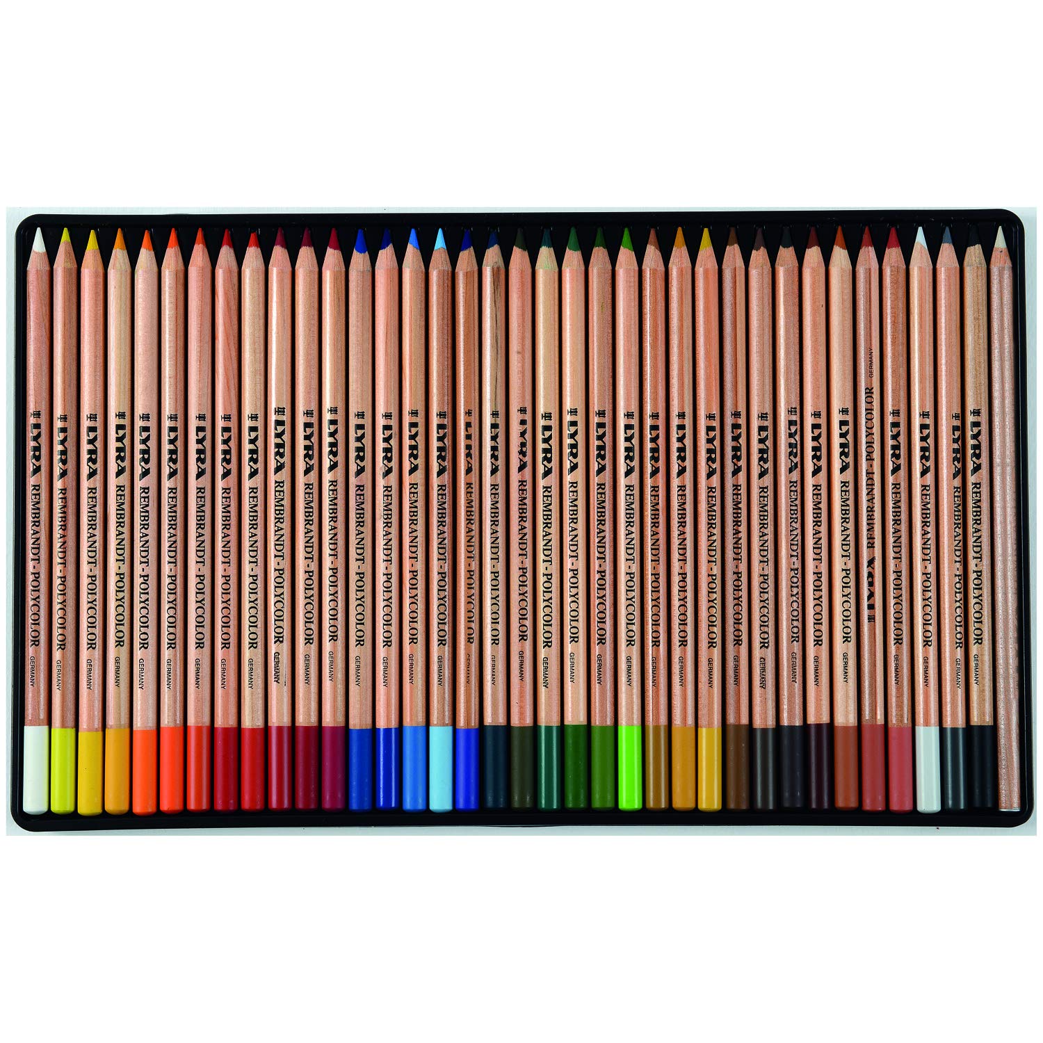 LYRA Rembrandt Polycolor, Fine Art Coloured Pencil Set, 36 Assorted Colours, For Professionals & Students - Image 3