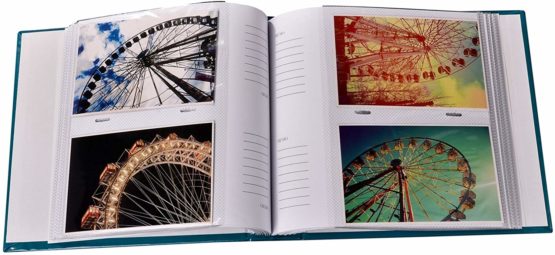 ARPAN Photo Album Slip In Case Book-bound Memo Album for 200 photos 6'' x 4''/ 10x15 cm (Black) - Image 4