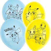 Amscan 9904826 - Pokémon Birthday Party 11" Latex Balloons - 6 Pack