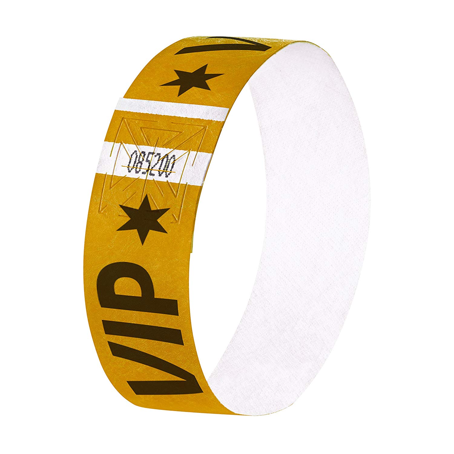 SIGEL EB217 Event Wristband, soft, 25.5 x 2.5 cm, "VIP", gold, 120 Pieces, golden VIP
