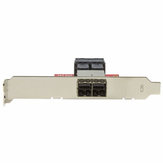 StarTech Mini-SAS Adapter - Dual SFF-8643 to SFF-8644 - with Full and Low-Profile Brackets - 12Gbps (SFF86448PLT2), Red - Image 4