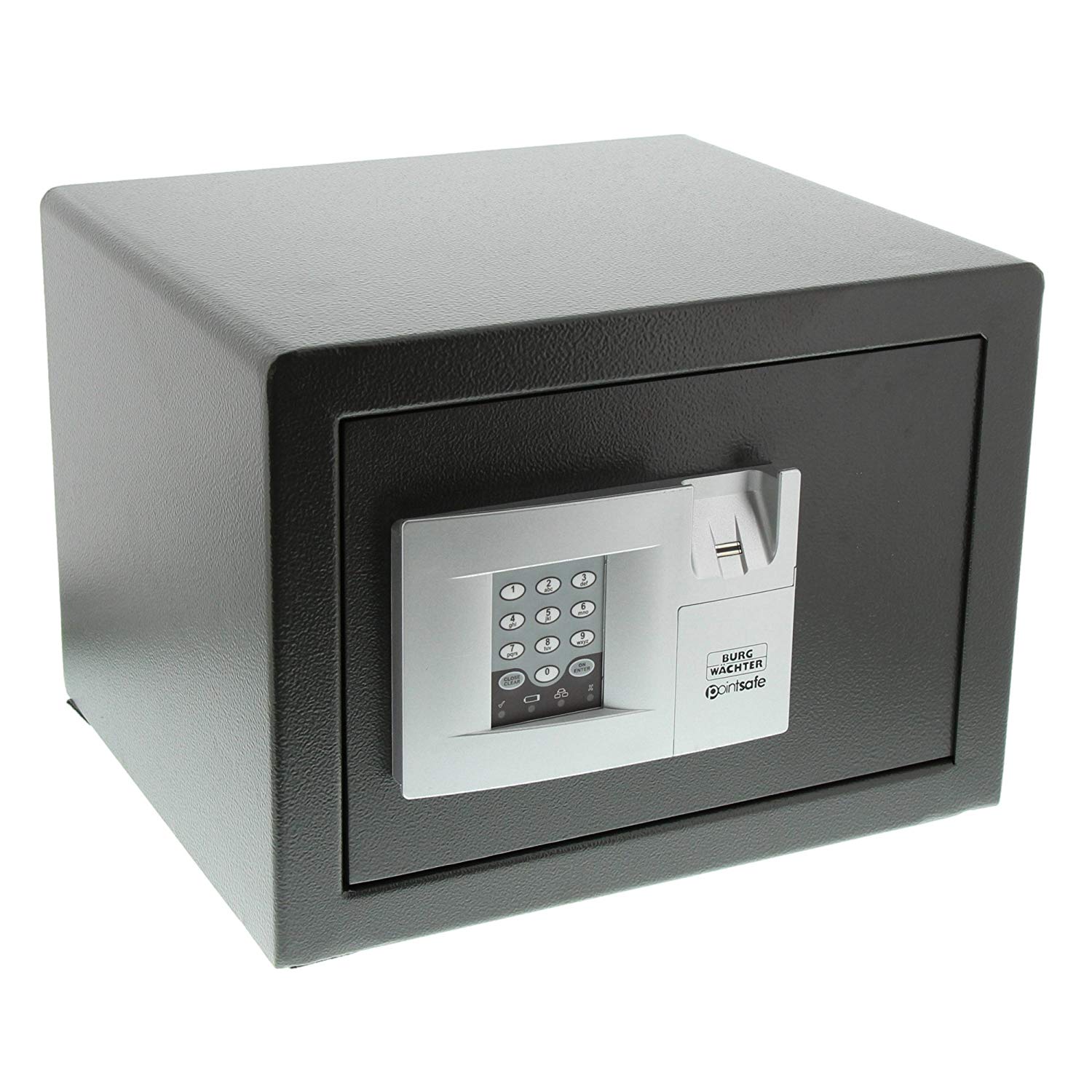BURG-WÄCHTER, Home Safe, Electronic Combination Lock with Finger Print Scanner, Wall and Floor Mounting, PointSafe P 2 E FS