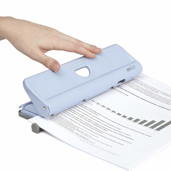 Rapesco 1348 720 4-Hole Punch, 22 Sheet Capacity, Powder Blue - Image 2