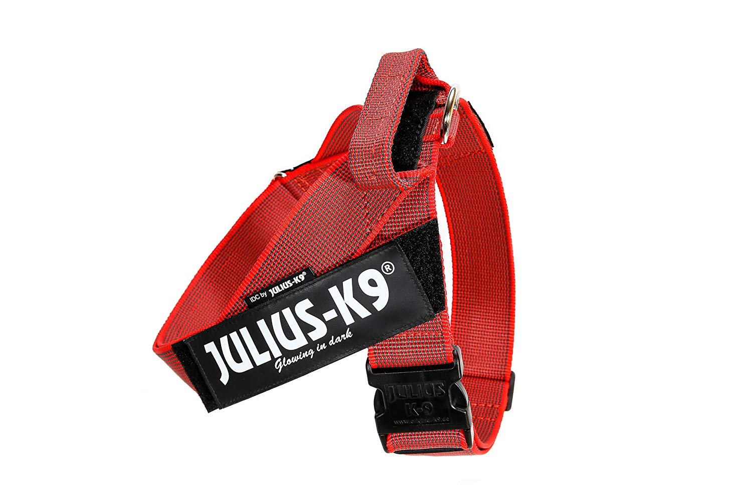 Julius-K9, IDC Color & Gray Belt Harness, Size: 2XL / 3, Red-Gray, 2XL/3