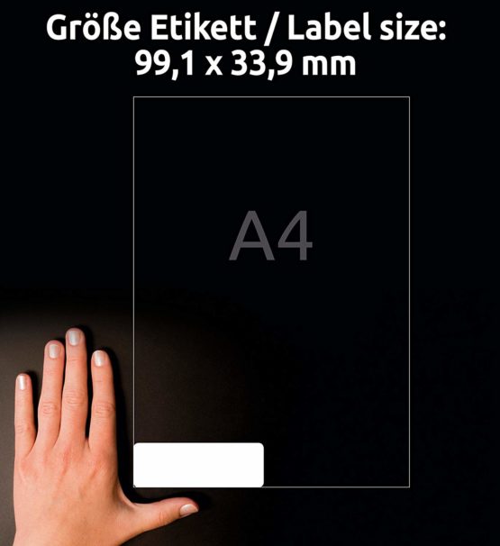 Avery L7162-100 - QuickPEEL Address Label 99x34mm L7162-100 (1600Labels) - Image 4