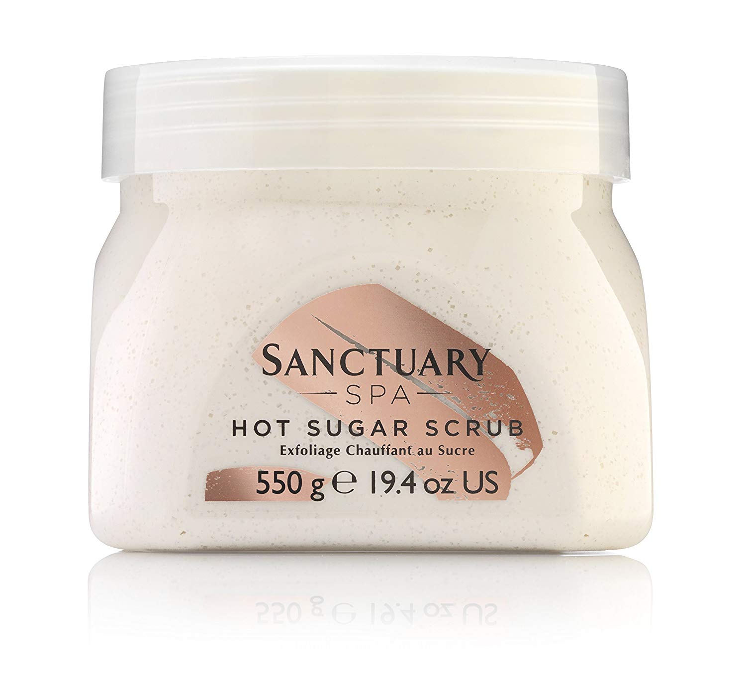 Sanctuary Spa Body Scrub, Hot Sugar Scrub, Exfoliating, Vegan and Cruelty Free 550g, multicoloured, 550 g (Pack of 1)