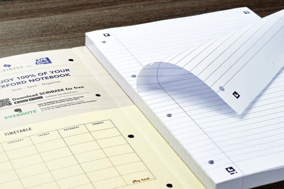 Oxford Campus, Lined Paper A4 Refill Pad, 300 Pages, Assorted Colours, Pack of 3 - Image 3