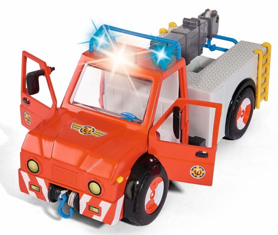 Simba 109258280 "Fireman Sam - Phoenix" Rescue Vehicle Playset with Figurine and Horse - Image 3