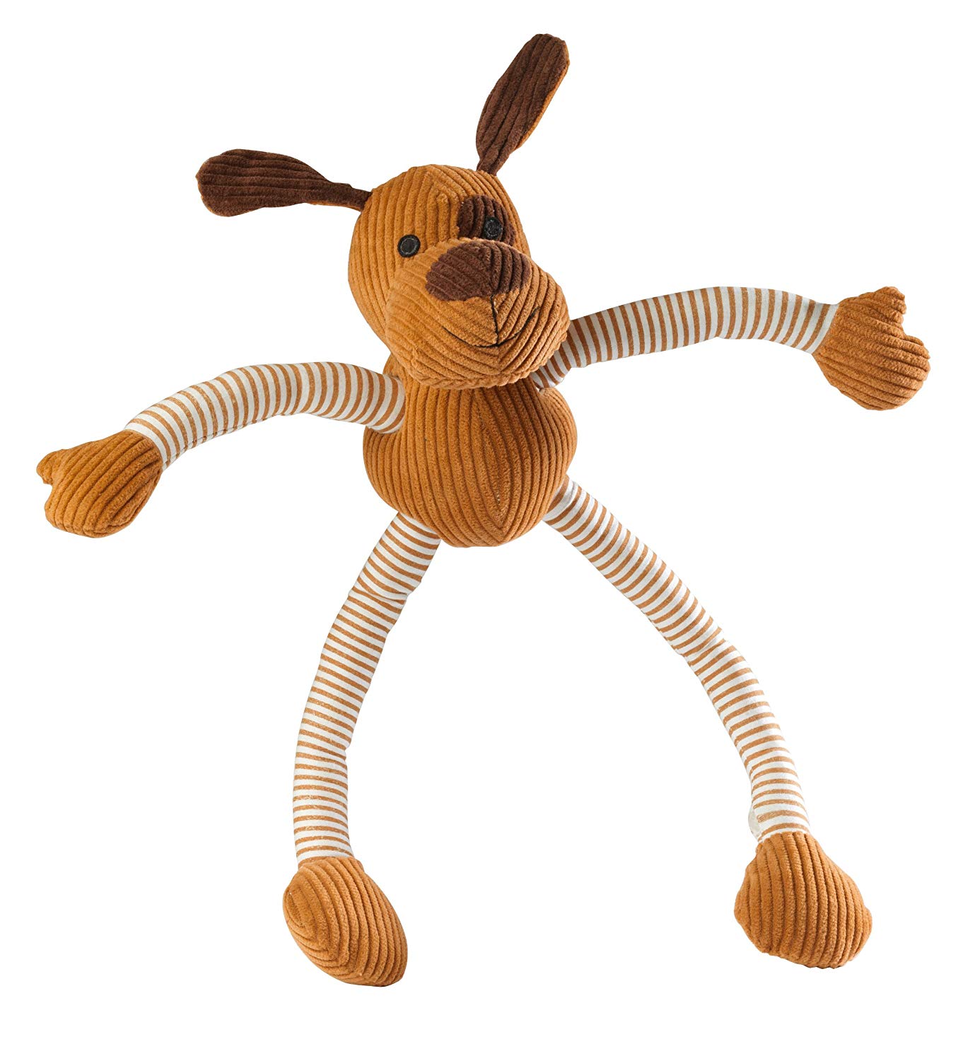 House of Paws Doggy Long Legs Cord Toy, Black/ White, M