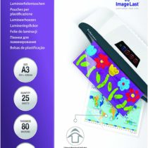 Fellowes A3 Laminating Pouches, Gloss, 160 Micron (2 x 80 Micron) with Image Last Directional Quality Mark, Pack of 100