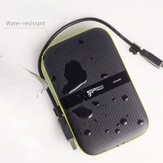 Silicon Power SP010TBPHDA60S3K 1 TB Rugged Armor A60 Shockproof Water-Resistant 2.5-Inch USB 3.0 External Portable Hard Drive, Military Grade MIL-STD-810G and IPX4, Black - Image 3