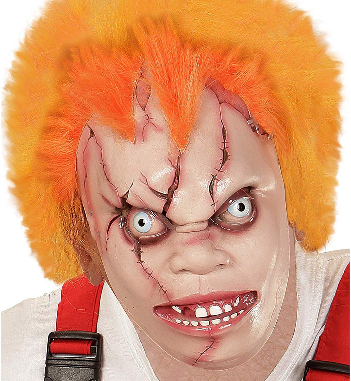Widmann 00364 Half Face Mask 'Bambola Assassina'in One Size, Multi-coloured