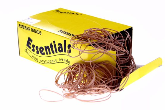 Whitecroft Essentials No 38 3x150mm Natural Rubber Bands (Box of 454g)