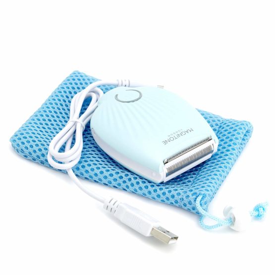 Magnitone GoBare! Rechargeable Waterproof Compact Mini Lady Shaver for Legs, Underarms and Bikini Line - Aqua - Image 4