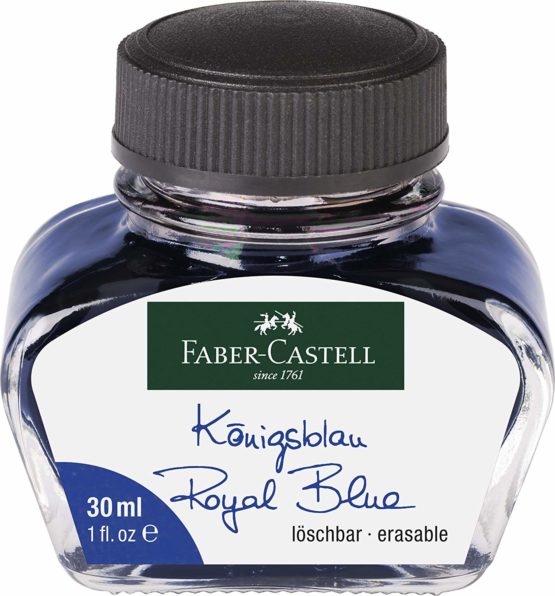 Faber-Castell 149839 Ink Bottle Washable 30 ml Royal Blue - Image 2
