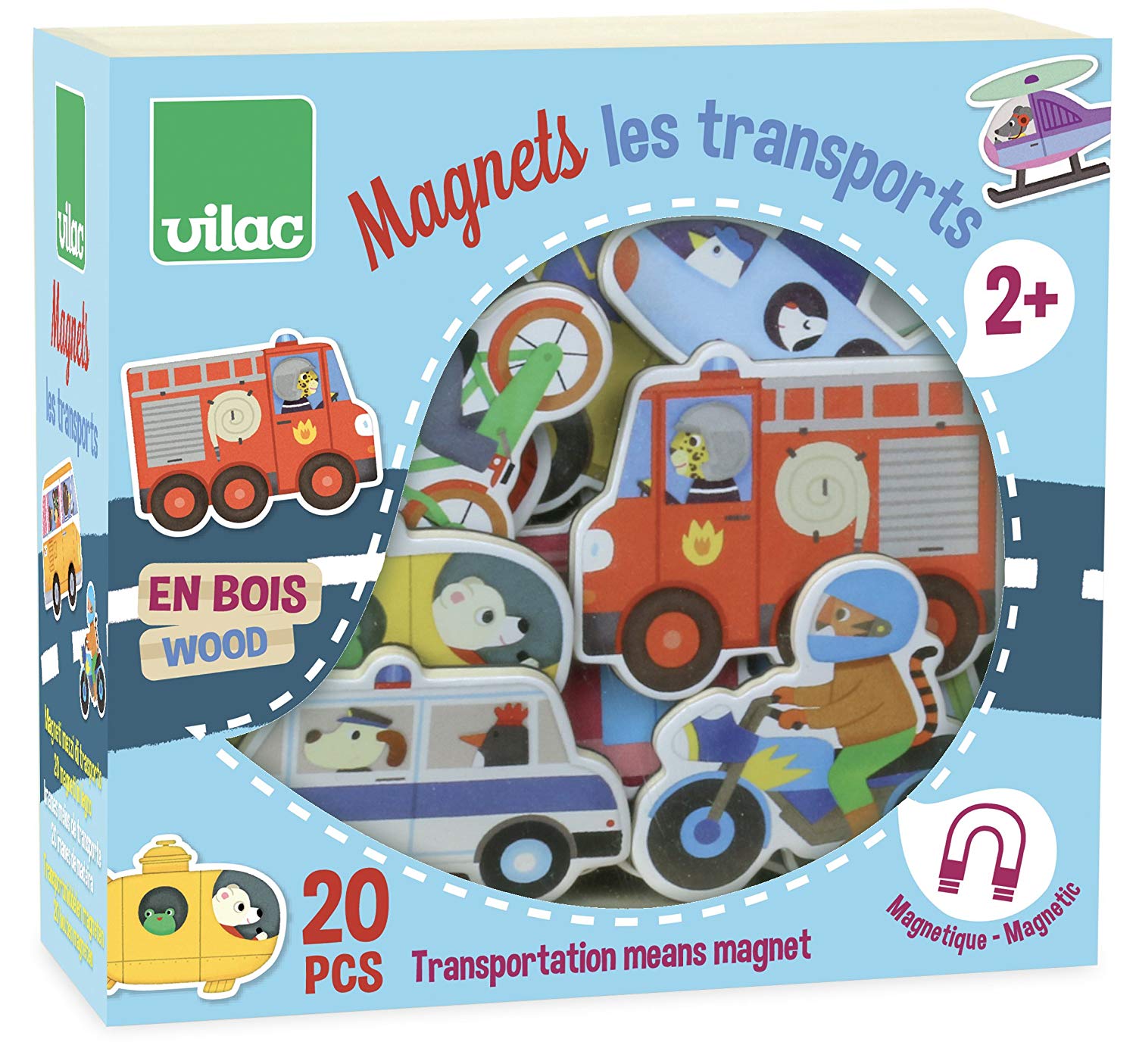 Vilac Vilac8028 Transport Magnets, Multi-Color