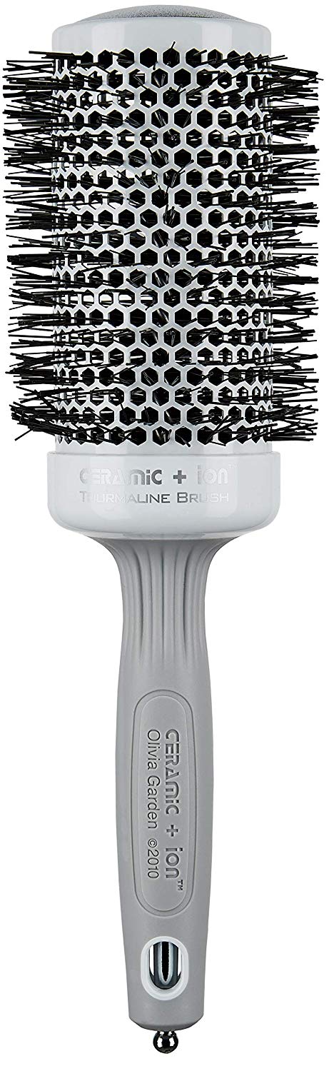 Olivia Garden Hairbrush Ceramic Plus Ion 55/ 75 mm B-1885, grey, 5.5-7 cm (Pack of 1)