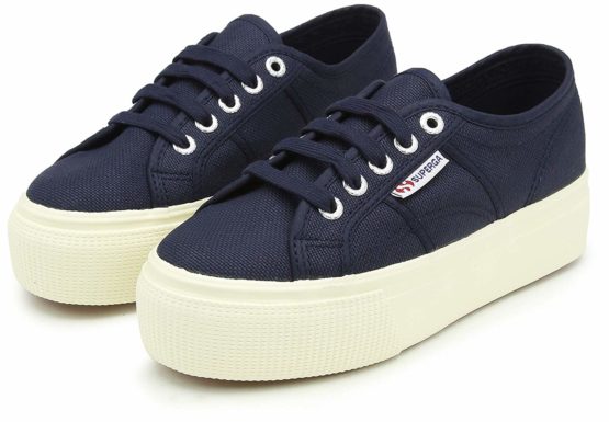 Superga Women's 2730-cotu Gymnastics Shoes, Blue Navy 933, 4.5 UK - Image 2