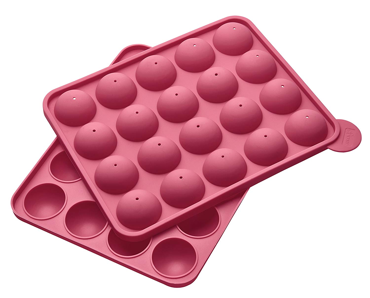 Lurch FlexiForm 83027 Silicone Mould for Cake Pops 20 - 8 x 24 x 4.5 cm Pink, 20.3 x 24 x 4.5 cm