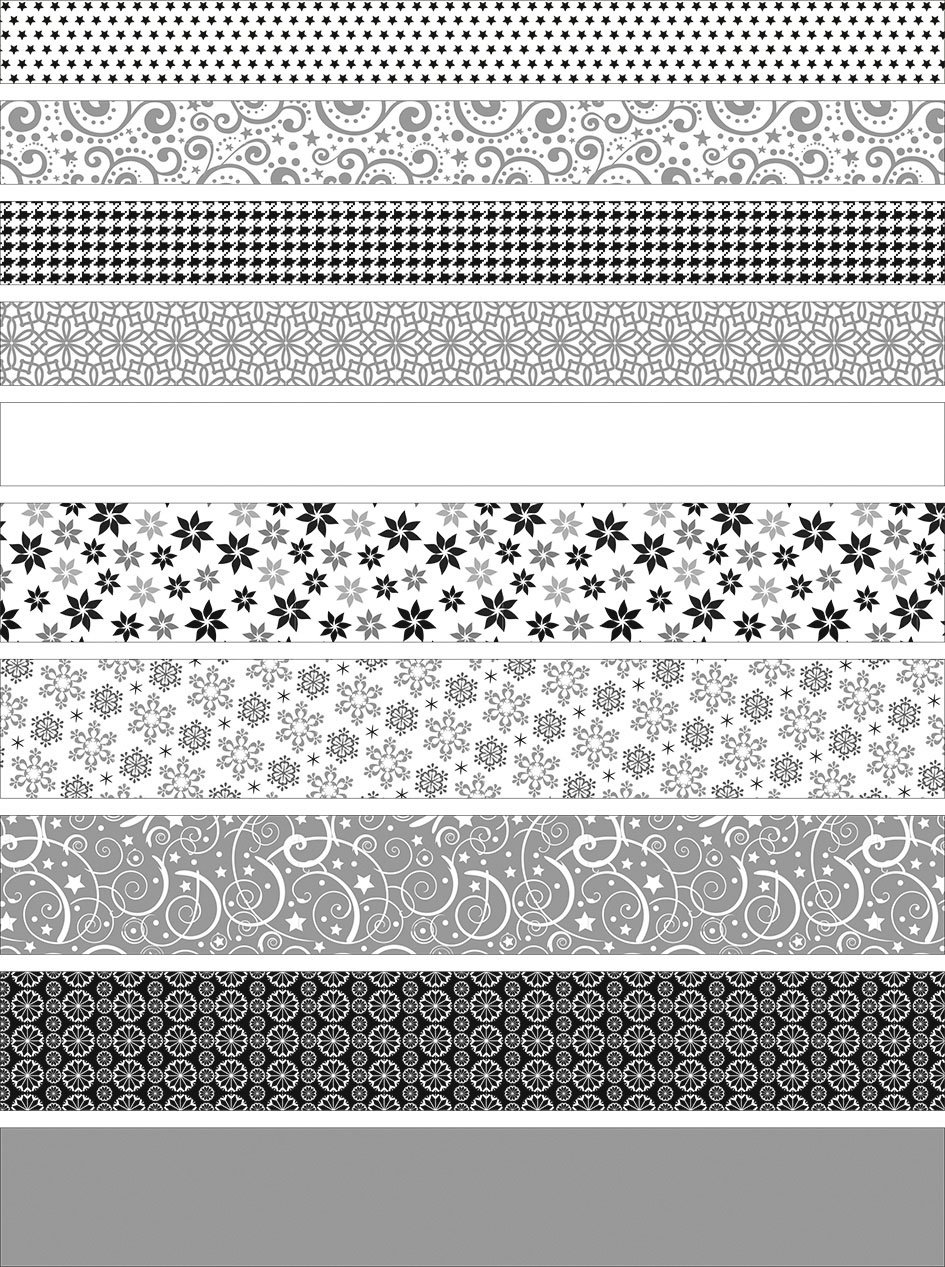 Ursus 34740000 - Moravian Star Assorted 60 Strips in 2 Sizes - Black, Large - Image 3