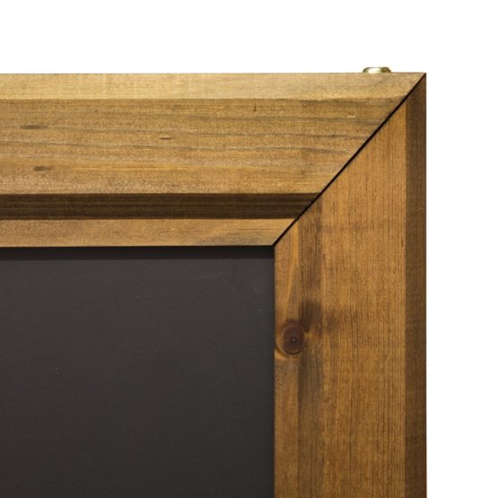 Chalkboards UK WC353 Premium Framed Chalkboard/Blackboard, Wood, Dark Oak, 51.5 x 39.5 x 3 cm - Image 2