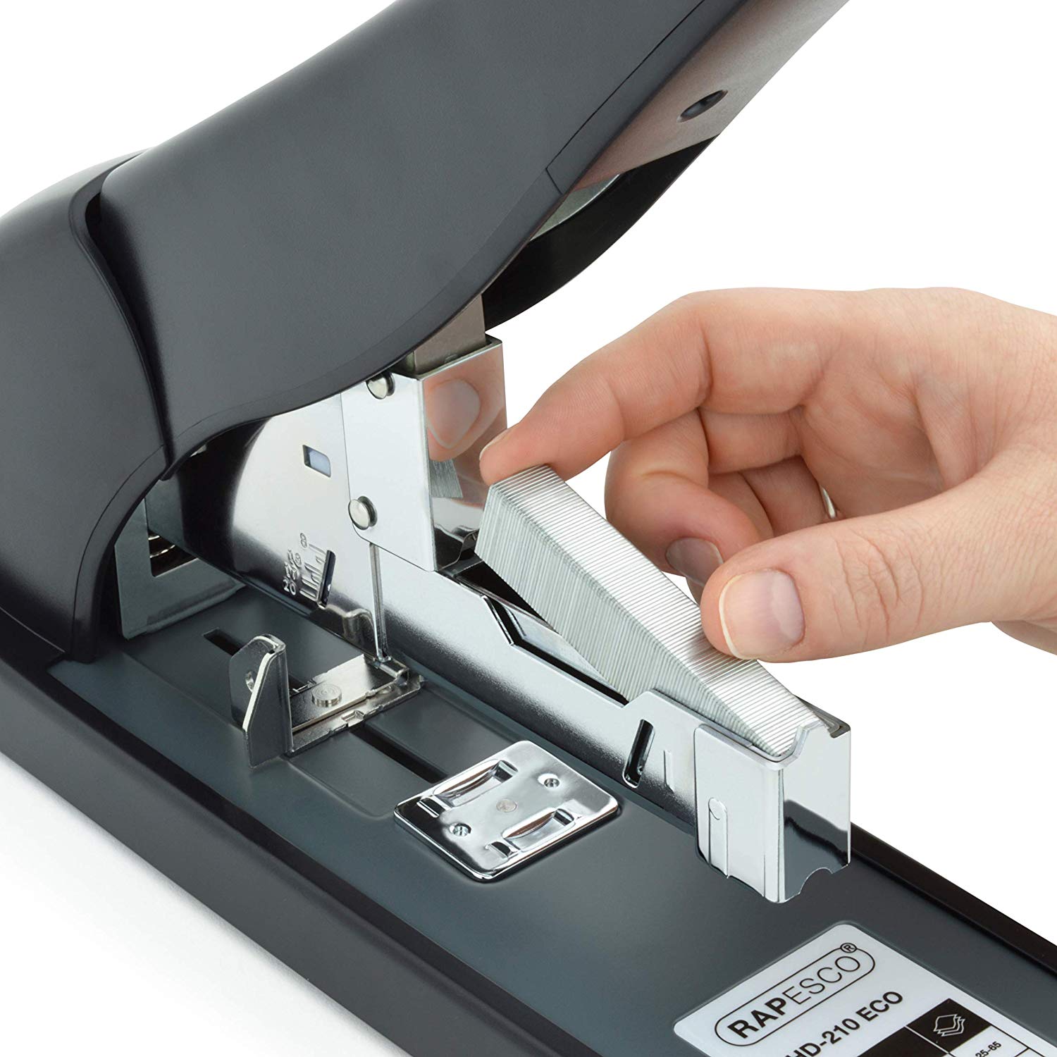 Rapesco 1551 ECO HD-210 Extra Heavy Duty Stapler with 1000 x 923/15 mm Staples, Black - Image 4