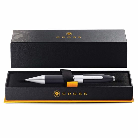 CROSS X Charcoal Black Rollerball Pen with Chrome Appointments incl. Premium Gift Box / Refillable Gel Ink Rollerball Pen - Image 4