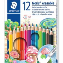 Noris Club 19.6 x 9.6 x 1 cm Erasable Colouring Pencils 144 50NC12, Assorted, Pack 12