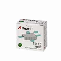 Rexel No.10 Small Staples, For Stapling up to 12 Sheets, Use with Mini Staplers, Box of 5000, 6005
