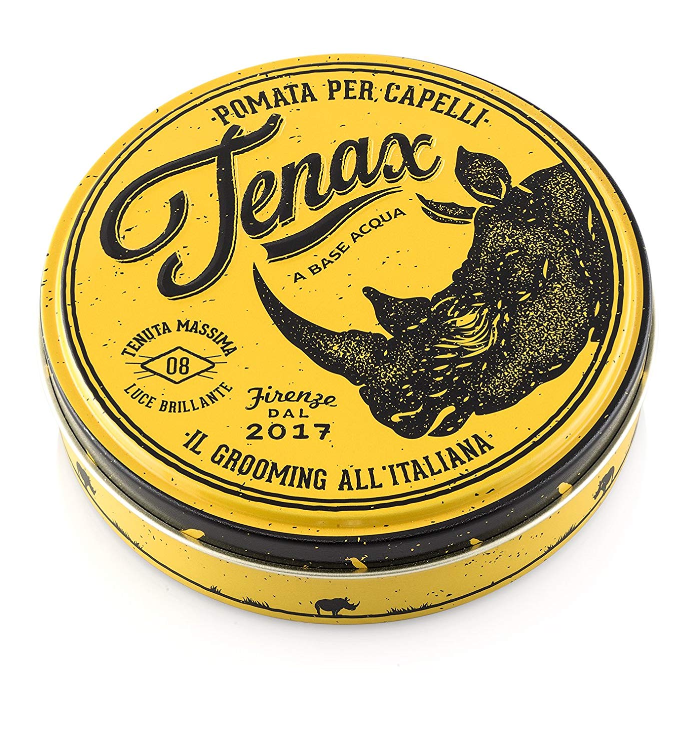 Tenax Strong Shine Pomade, 125ml, Pomade for Men with Strong Long-Lasting Hold and Shine