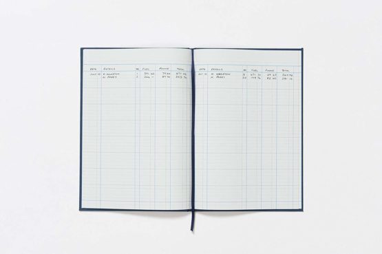 Exacompta Guildhall Account Book, 298x203mm, 3 Cash Columns, Dark Blue