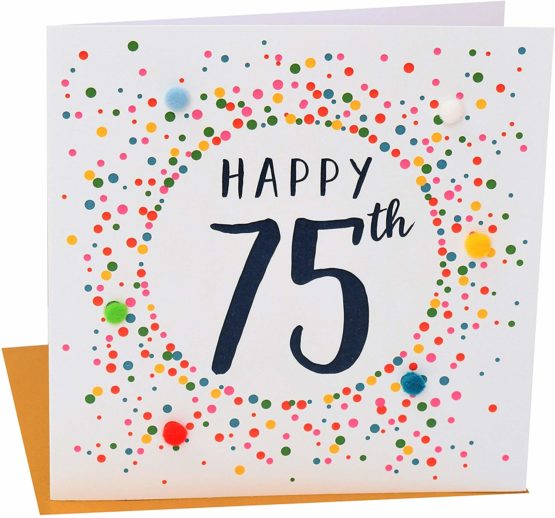 "Pom Pom""75th"" Greeting Card" POM049