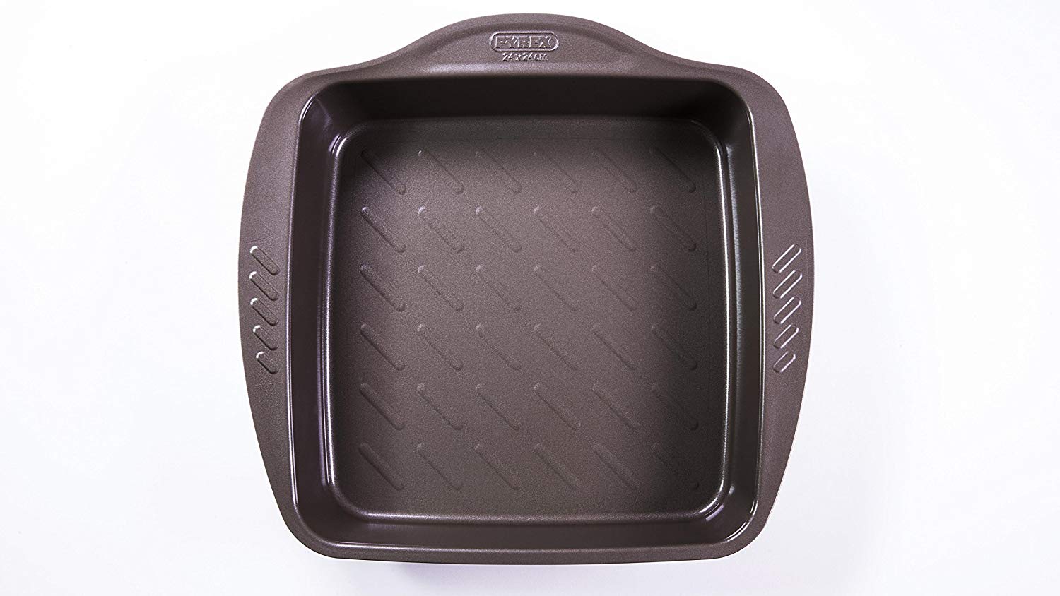 Pyrex asimetriA Metal Easy-Grip Square Roaster 24x24 cm, Brown, Grey, 24x24cm - Image 2