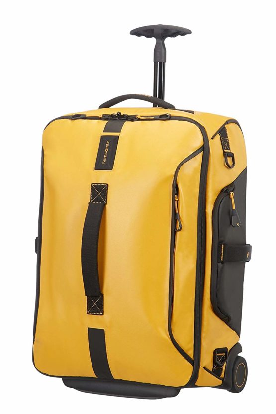 Samsonite Paradiver Light - Travel Duffle/Backpack with 2 Wheels S, 55 cm, 51 L, Yellow