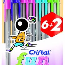 BIC 8963811 â€“ Pack of 6 + 2 Pens, Multi-Colour