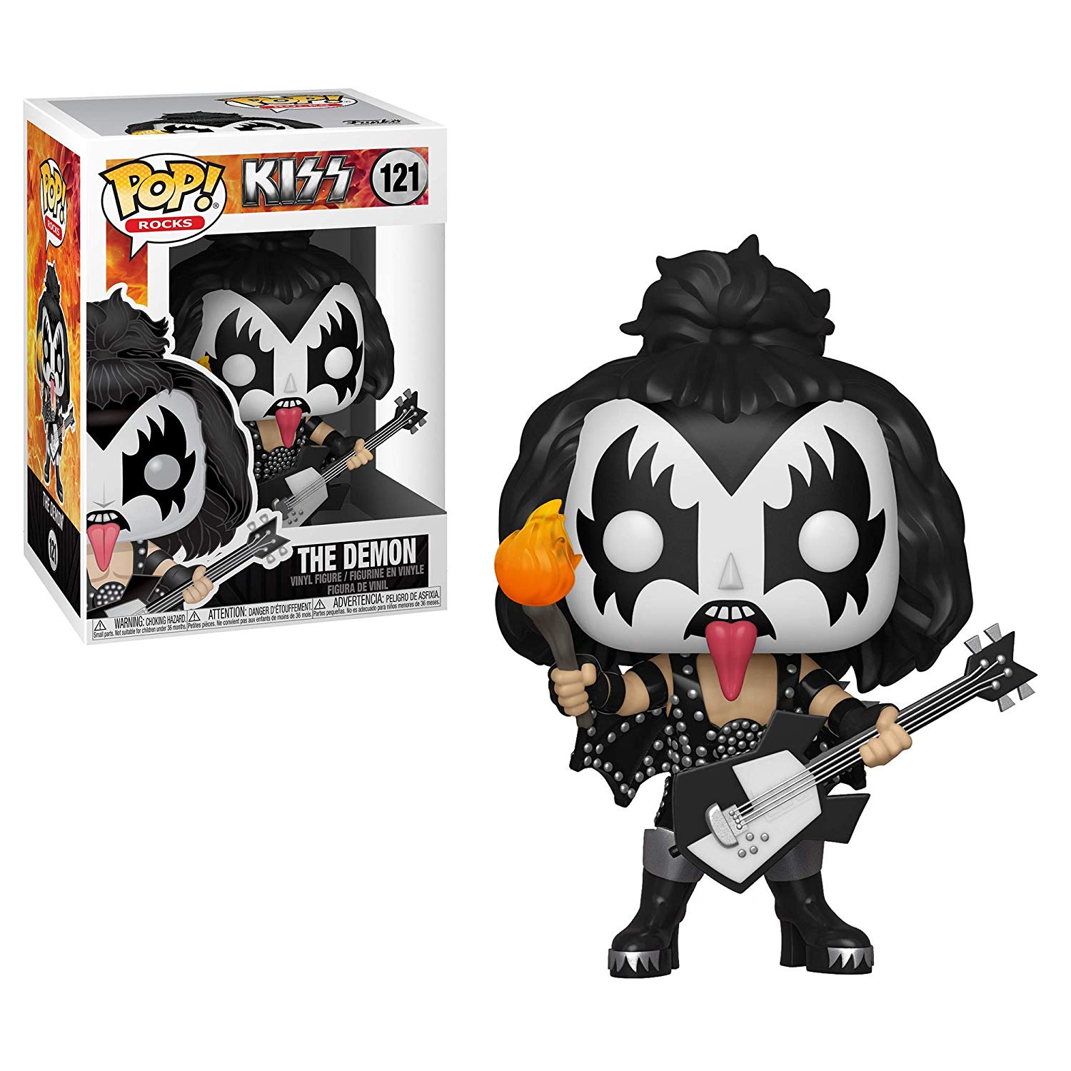 Funko POP! Rocks: KISS-The Demon, Collectable Vinyl Figure, Gift Idea, Official Merchandise, Toys for Kids & Adults - Image 2