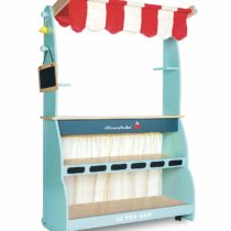 Le Toy Van - Honeybake Reversible Pretend Wooden Shop And Cafe Stall Role Play Kids Toy | Cafe Or Supermarket Pretend Play Shop